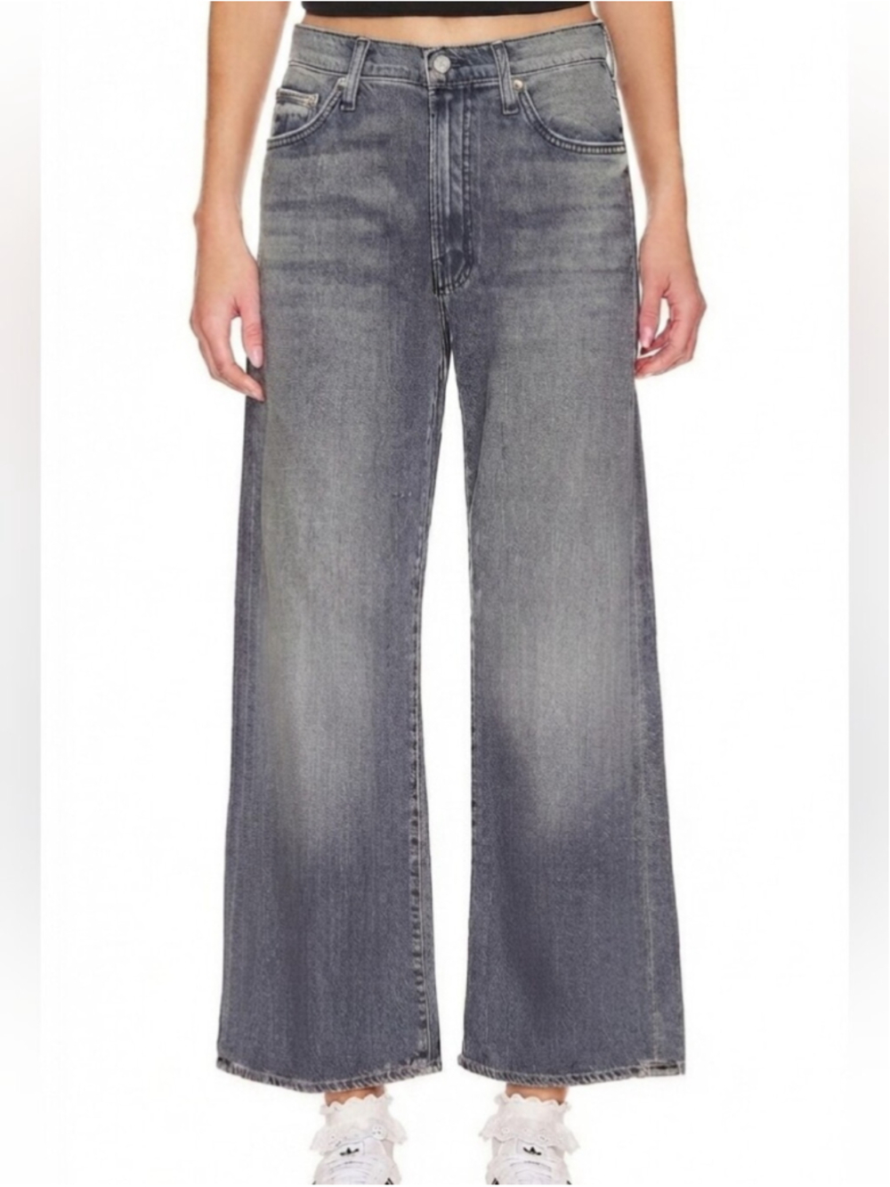 Mother The Dodger Ankle in Off The Beaten Path Wide Leg Rigid Jeans 29 Baggy